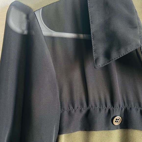 Vanity Black and Olive Button-Down Shirt - Picture 3 of 10